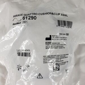 ResMed Mirage Quattro Cushion/Clip XSML CPAP Mask Replacement Part 61290lot of 3